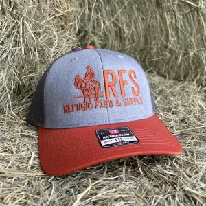 Richardson 112 - Heather Gray/Charcoal/Dark Orange