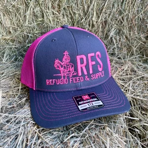 Richardson 112 - Charcoal/Neon Pink