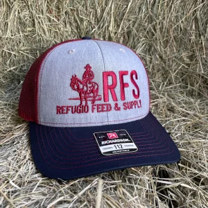 Richardson 112 - Heather Gray/Cardinal/Navy